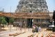 India: Preparing a covered area for a temple festival at the Varadharaja Perumal (Devarajaswami) Temple, Kanchipuram, Tamil Nadu